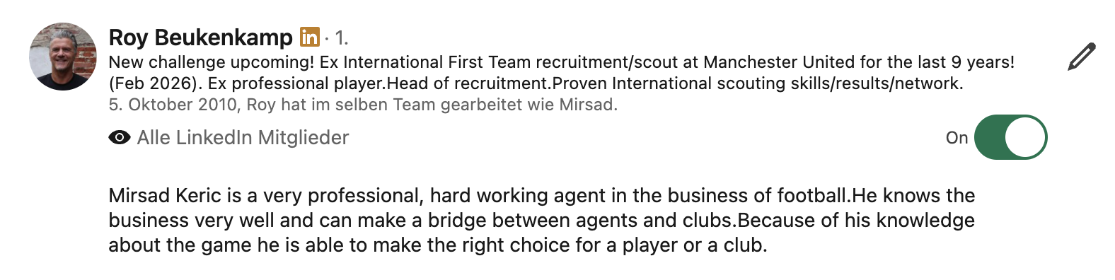 Roy Beukenkamp — Ex Manchester United scout