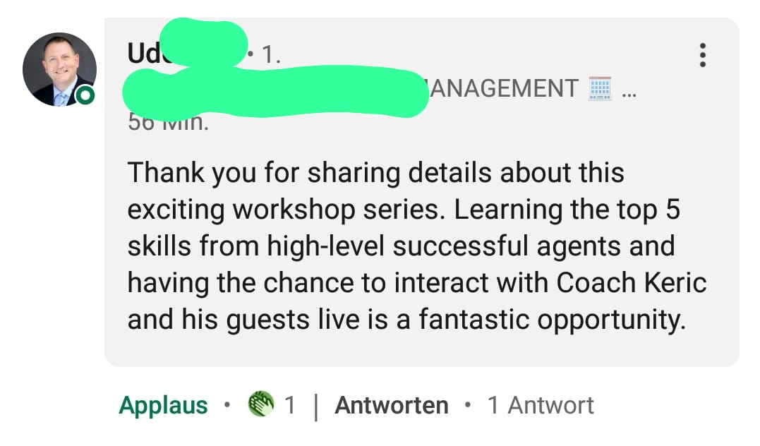 WhatsApp — Workshop feedback