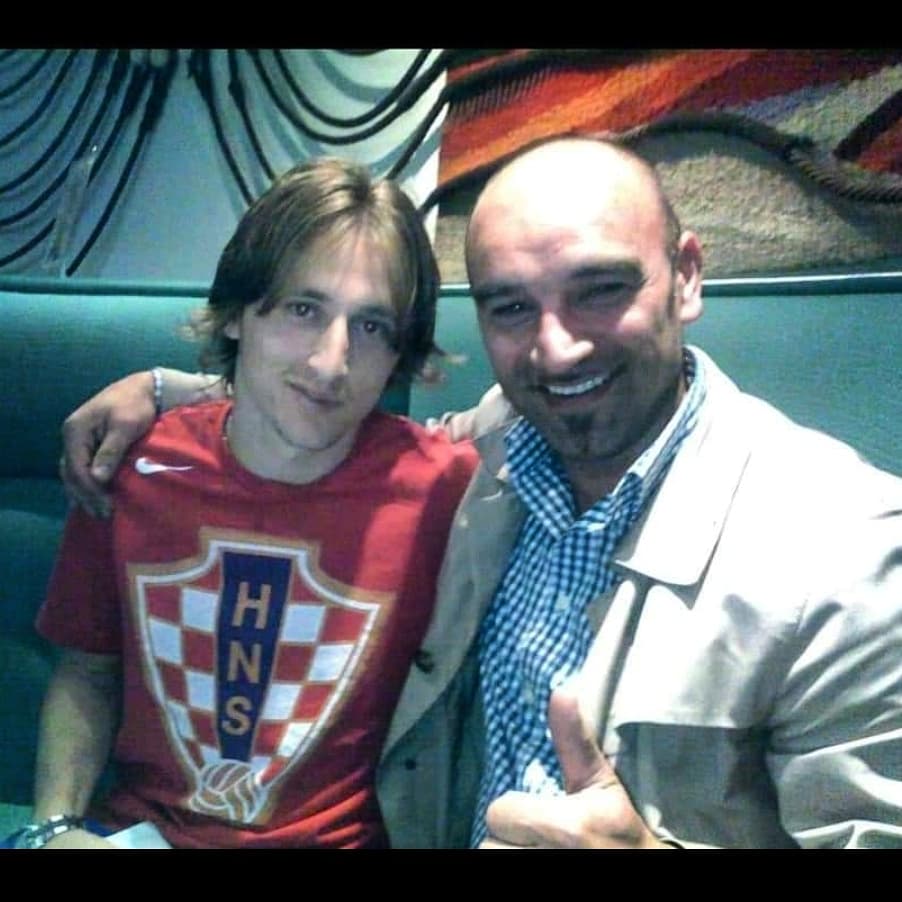 Coach Keric with Luka Modrić